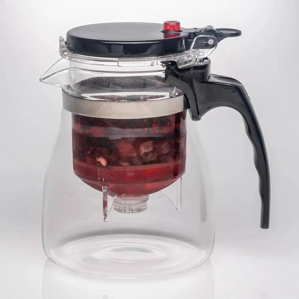 Glass mug with press filter 500ml - Teapot - Teapot - infusion.organic