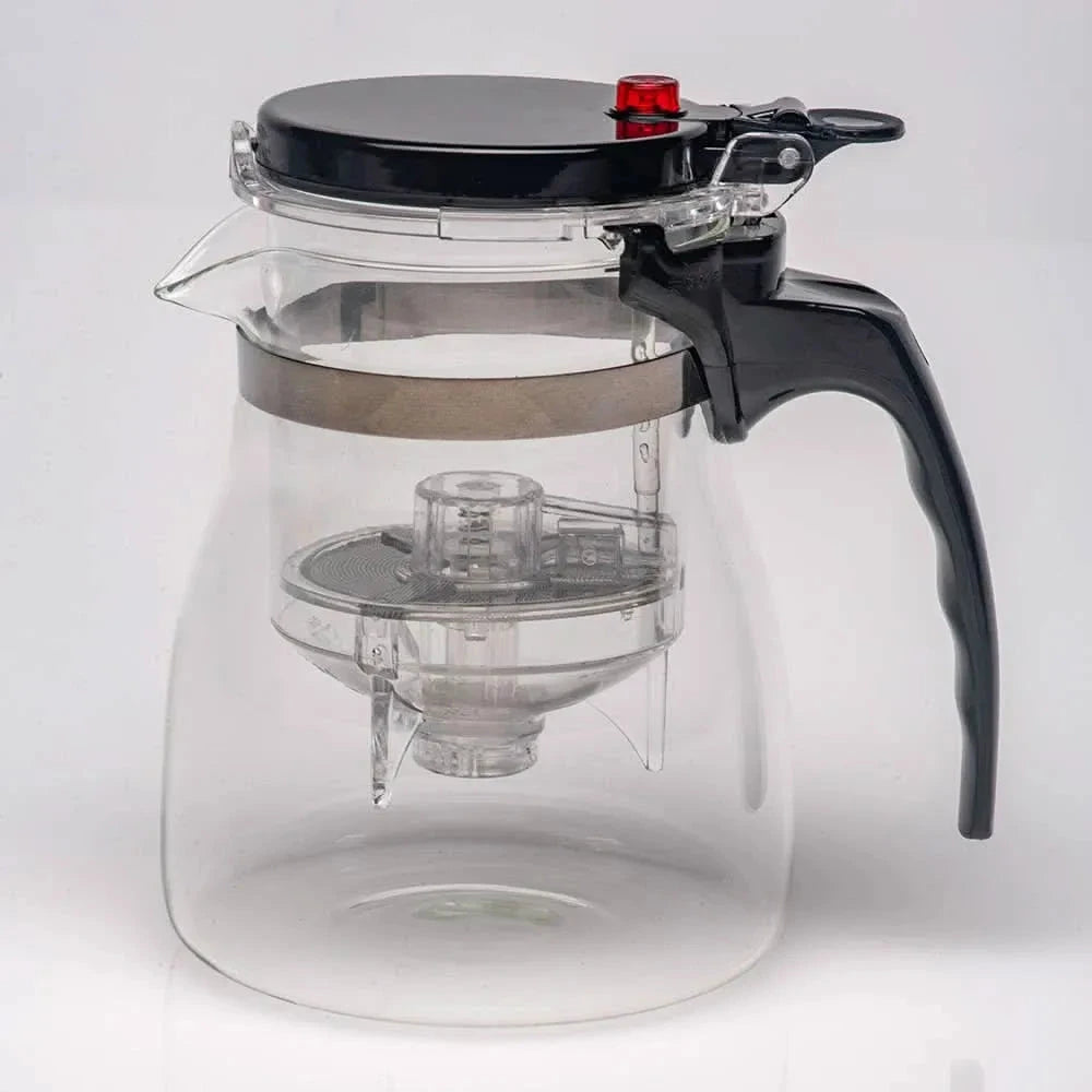 Glass mug with press filter 500ml - Teapot - Teapot - infusion.organic