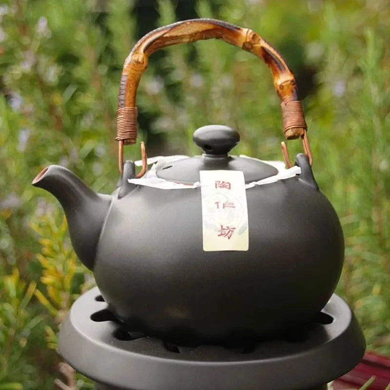 Lin's Ceramic Studio black stove kettle set - Teapot - set, Teapot - infusion.organic