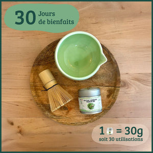 Matcha bio cérémonie poudre -  Bioptimal Bioptimal Superaliment infusion.organic
