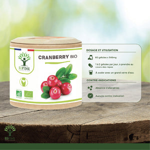 Cranberry bio gélules - Bioptimal Bioptimal Complément alimentaire infusion.organic