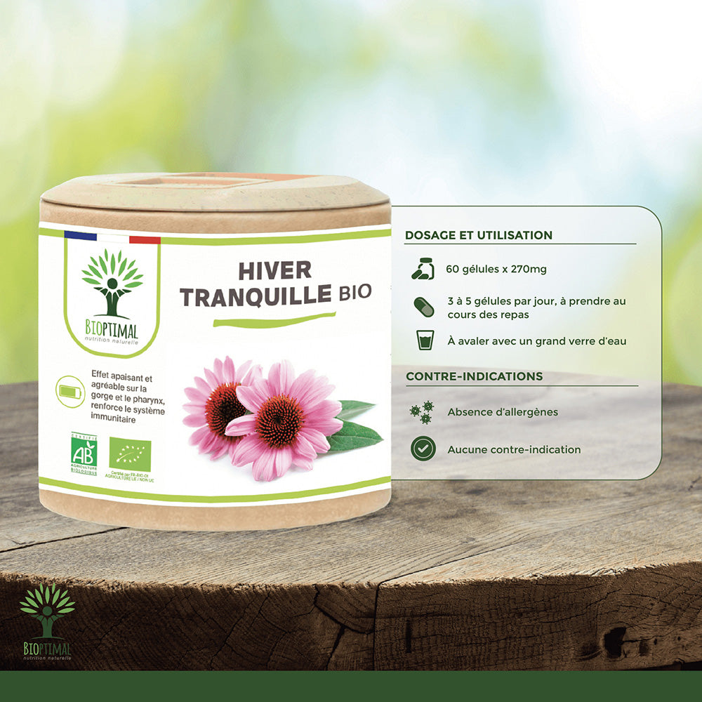 Hiver Tranquille bio gélules -  Bioptimal Bioptimal Complément alimentaire infusion.organic