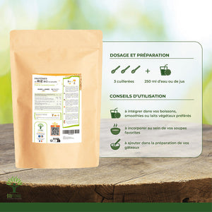Protéines de riz bio poudre - Bioptimal Bioptimal Nutrition sportive infusion.organic