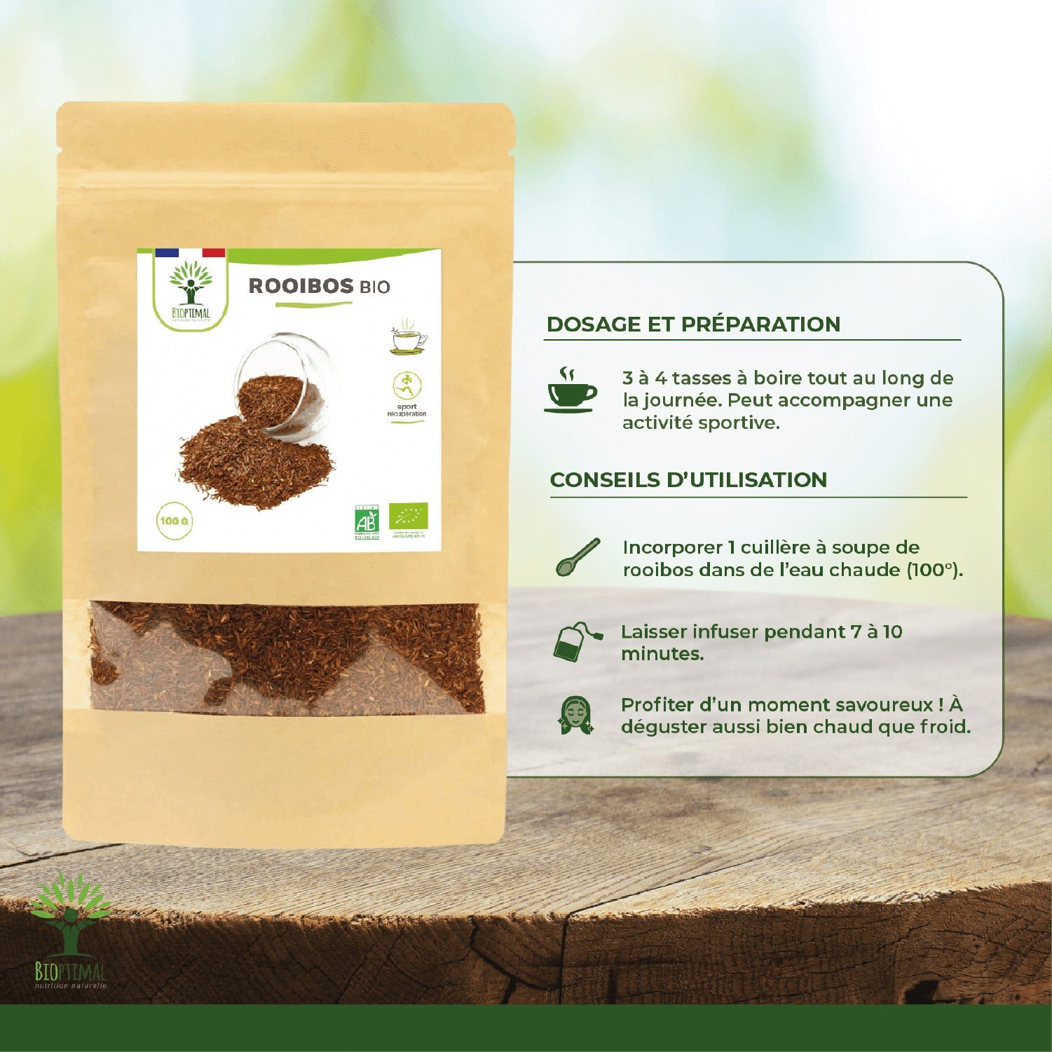 Rooibos bio - Bioptimal Bioptimal Infusion infusion.organic