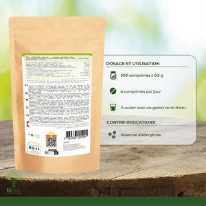 Mix Spiruline et Acérola bio comprimés -  Bioptimal Bioptimal Superaliment infusion.organic