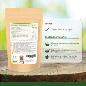 Spiruline bio poudre -  Bioptimal Bioptimal Superaliment infusion.organic