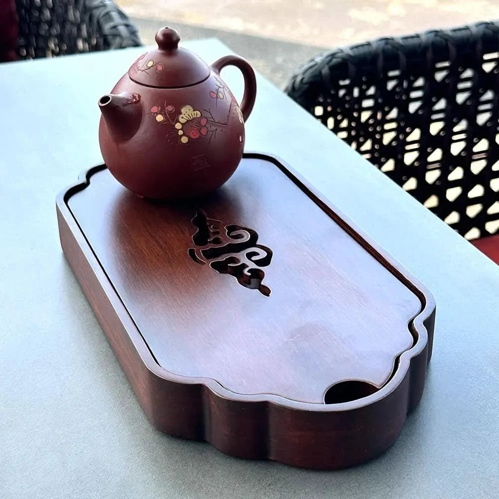 Yixing Brown Clay Teapot with Flowers 210ml - Teapot - Accessories - infusion.organic