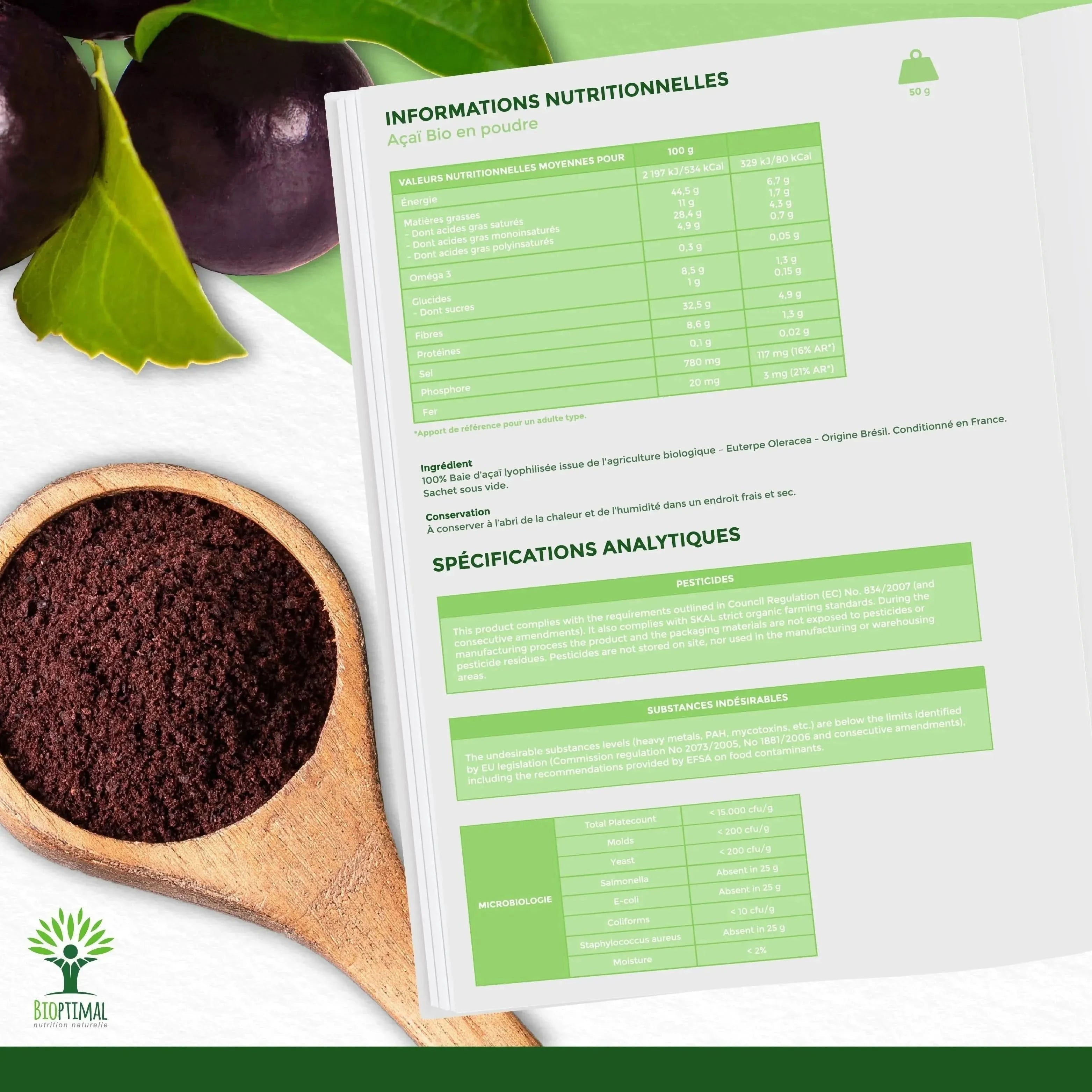 Acai powder - Supplements - Supplements - infusion.organic