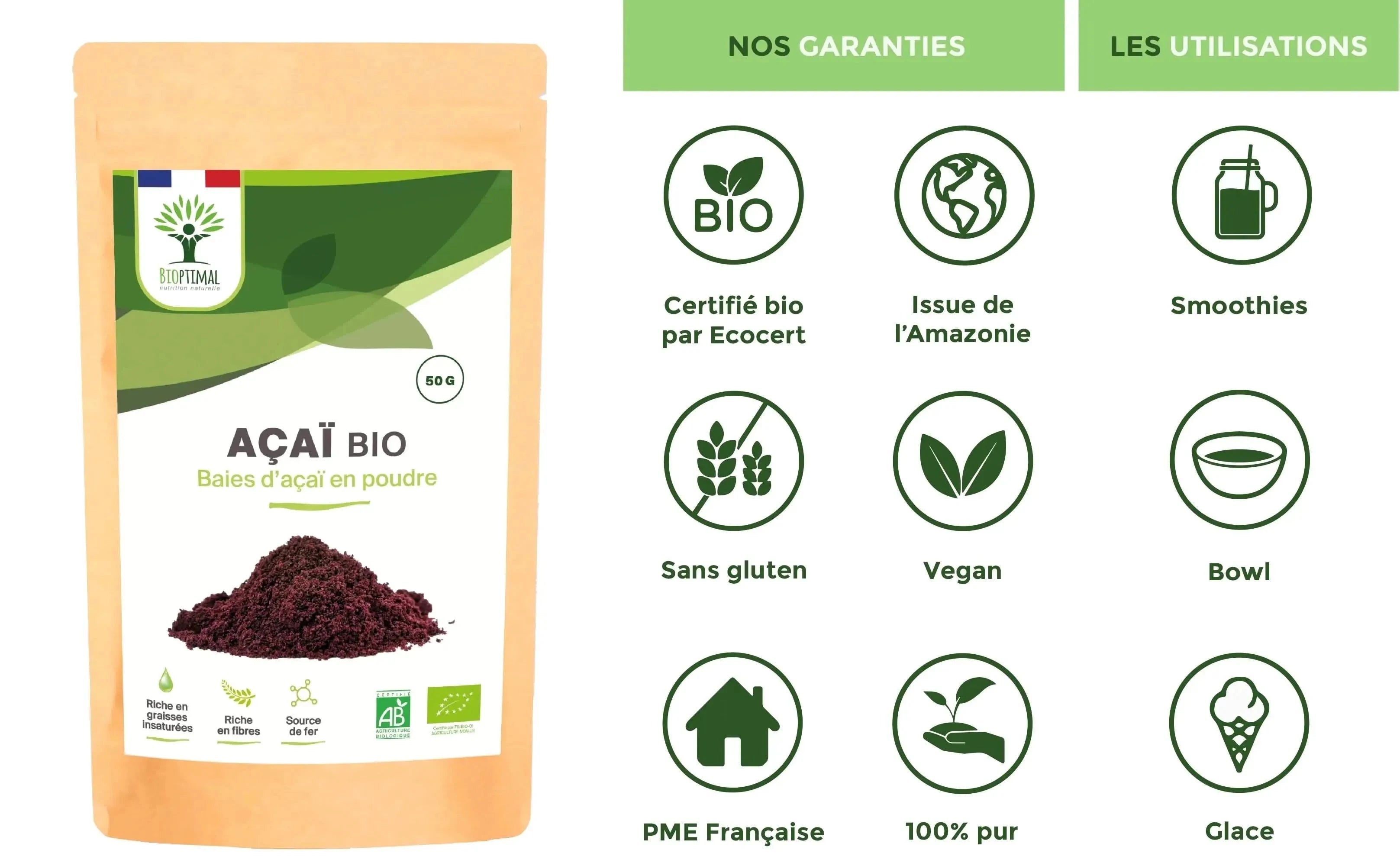 Acai powder - Supplements - Supplements - infusion.organic