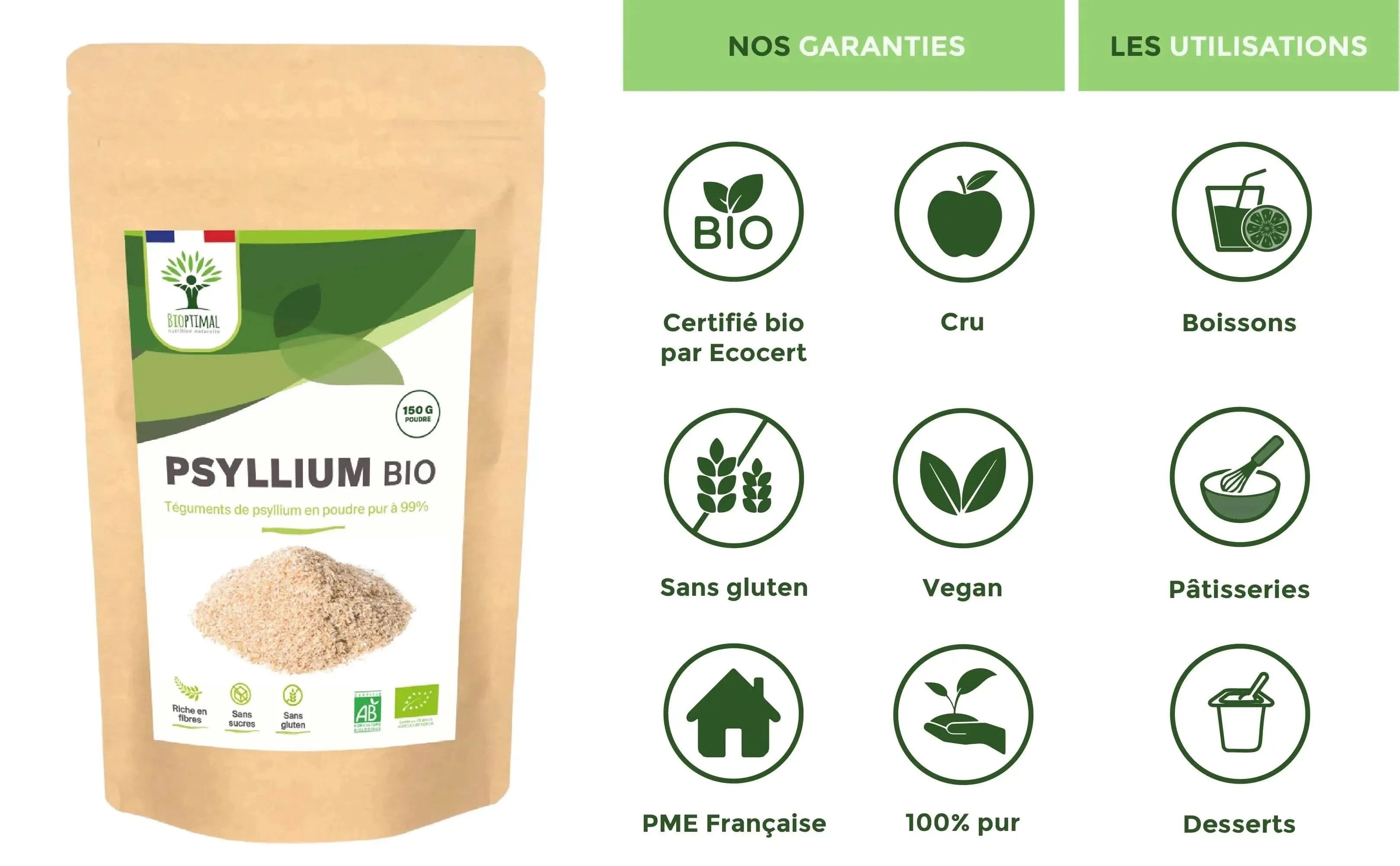 blond psyllium powder - Supplements - Supplements - infusion.organic
