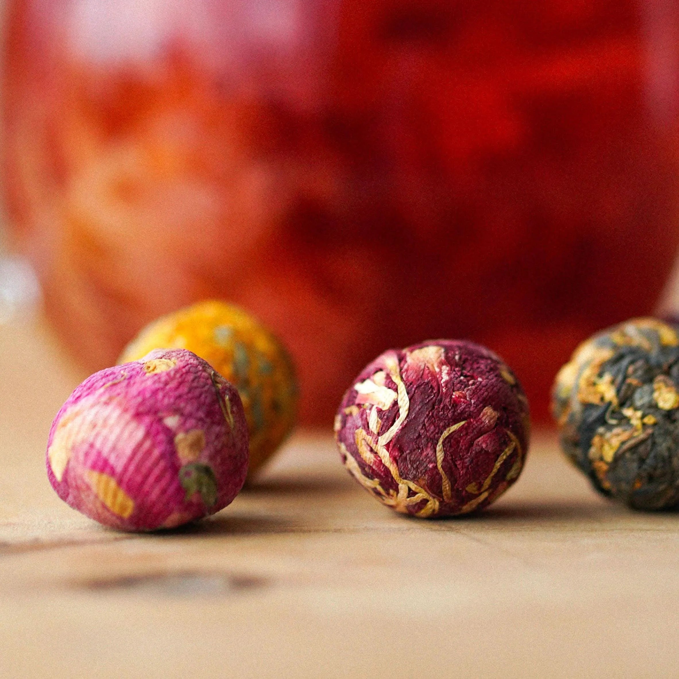 Blooming Tea Balls in Glass Tube - Blooming tea - Blooming tea - infusion.organic