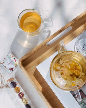 Blooming Tea Balls in Glass Tube - Blooming tea - Blooming tea - infusion.organic
