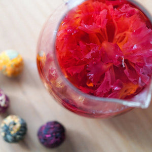 Blooming Tea Balls in Glass Tube - Blooming tea - Blooming tea - infusion.organic