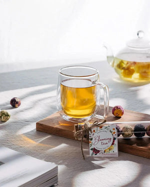 Blooming Tea Balls in Glass Tube - Blooming tea - Blooming tea - infusion.organic