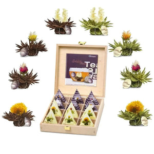 Tea Box 12 Teelini 8 Types Of White, Black Tea - Blooming Tea - Black Tea, Blooming Tea, White Tea - infusion.organic