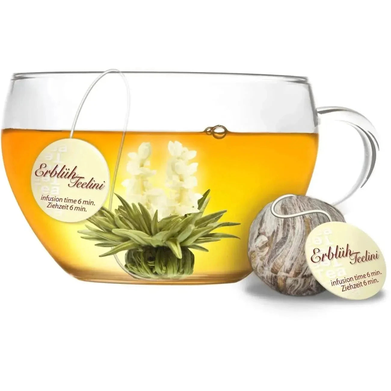 Tea Box 12 Teelini 8 Types Of White, Black Tea - Blooming Tea - Black Tea, Blooming Tea, White Tea - infusion.organic