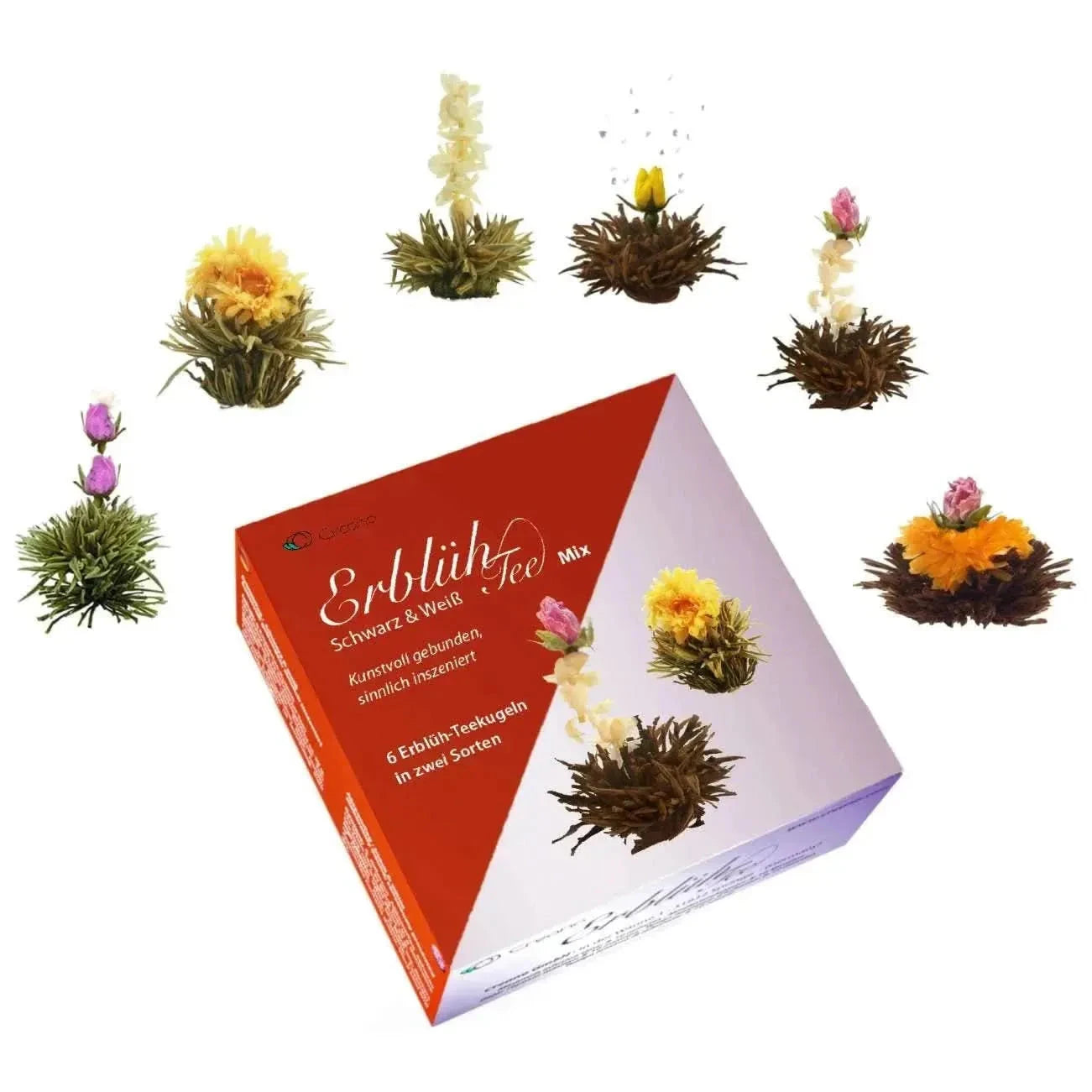 Tea Flower Mix, Blooming Tea - Gift Box - Blooming Tea - Blooming Tea, White Tea - infusion.organic