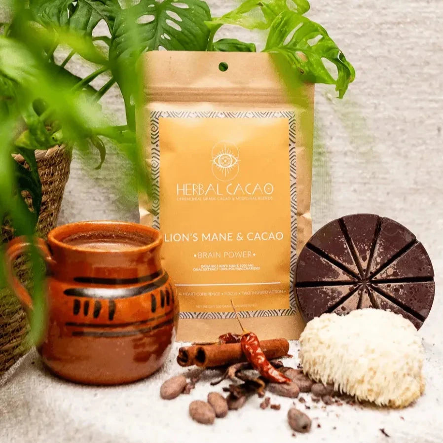 Brain Power Lion's Mane & Ceremonial Cacao - Cacao - Cacao - infusion.organic