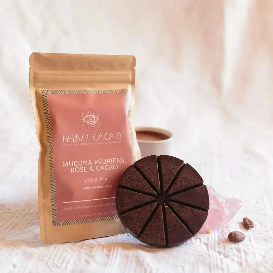 Pasion Mucuna, Ceremonial Cacao, Rose, Vanilla - Cacao - Cacao - infusion.organic