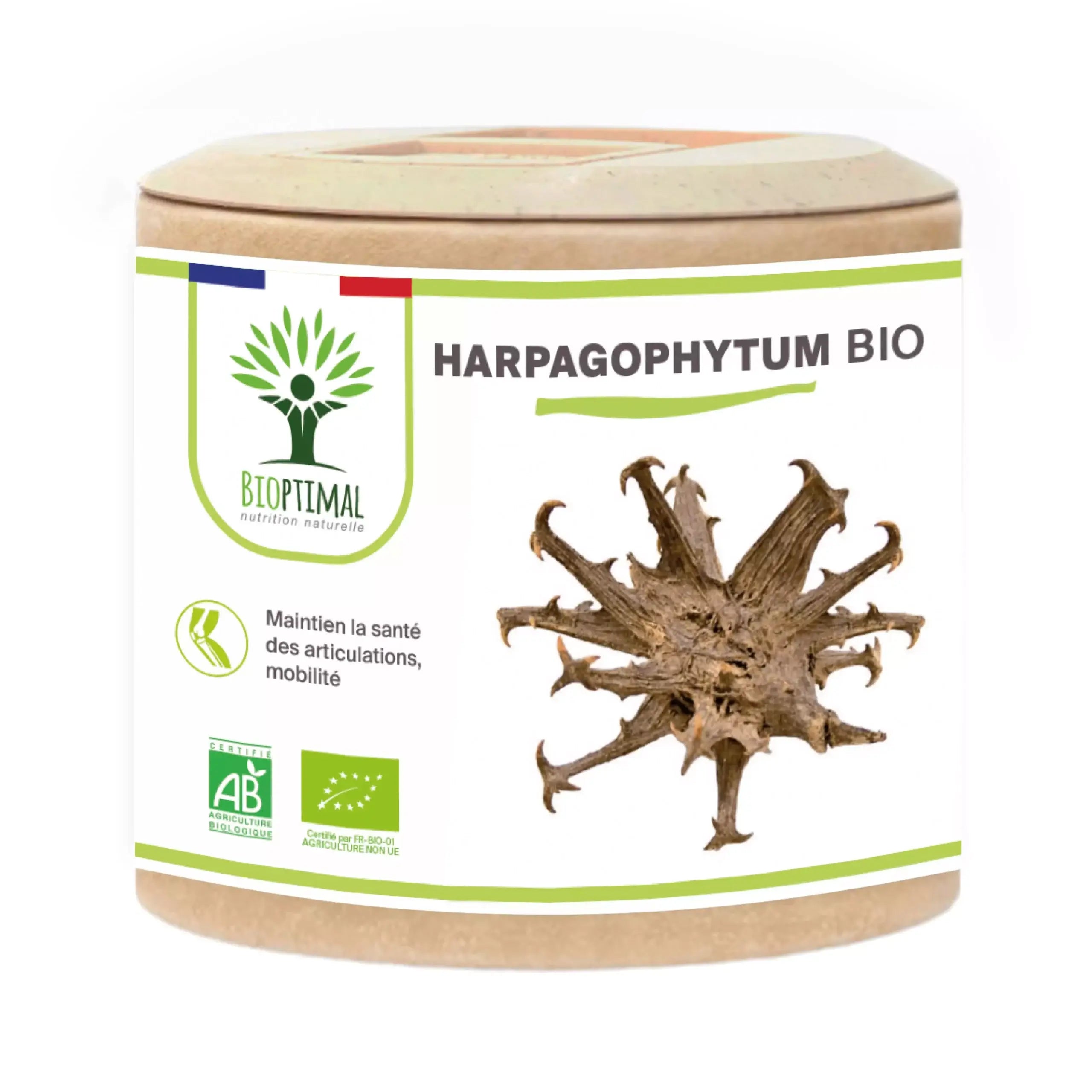 Harpagophytum Bio - Dietary supplement - in capsules Supplement Bioptimal infusion.organic