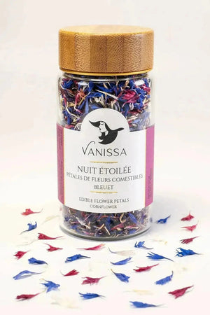 Starry Night: Edible Flower Petals: Cornflower - Edible Flowers - Edible Flowers - infusion.organic