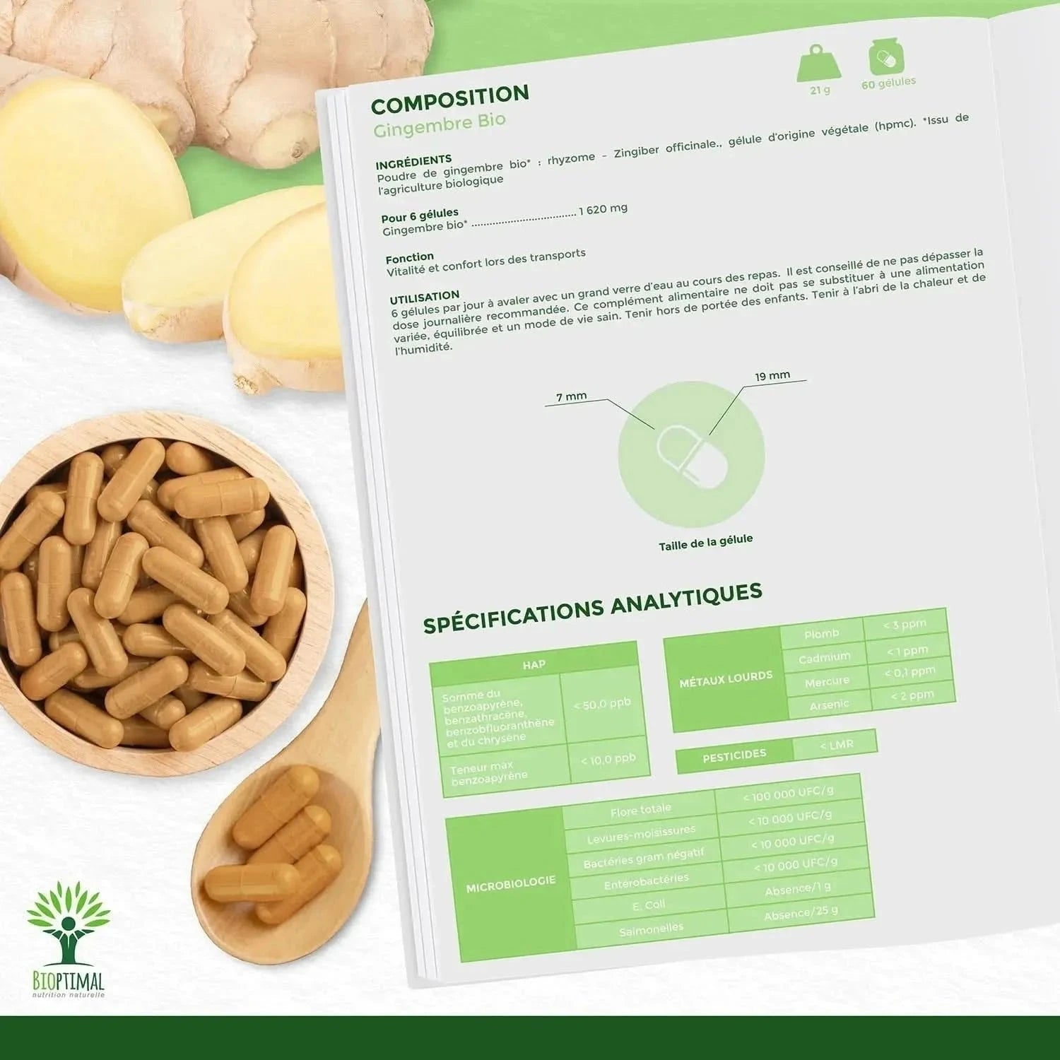 ginger - capsules - Supplements - Supplements - infusion.organic