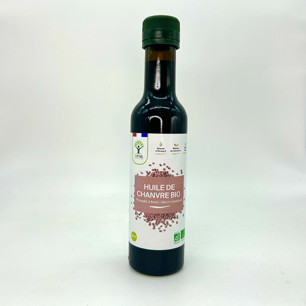 Huile de chanvre bio -  Bioptimal Bioptimal Superaliment infusion.organic