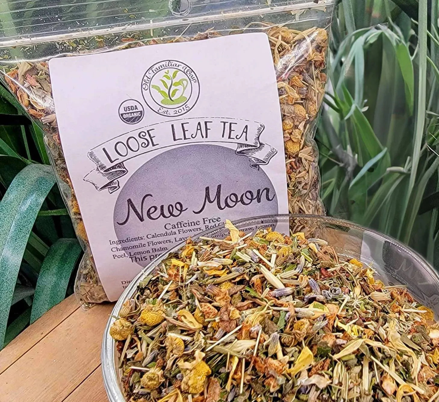 Magical Tea - New Moon - Loose Magical Tea Mystical Roots Tisan - infusion.organic