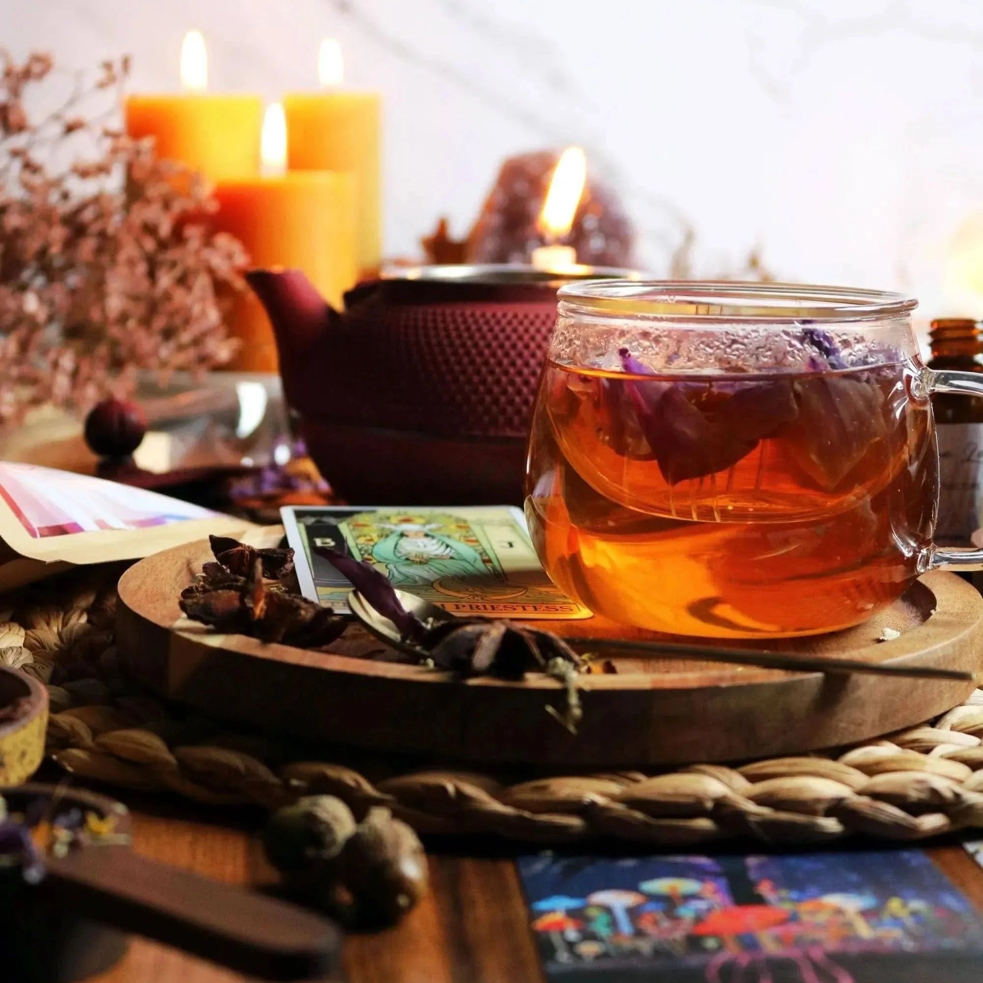 Priestess Tea: Lotus, Mugwort, Anise, Turmeric Chakra Blend - Magical Tea - Magical Tea - infusion.organic