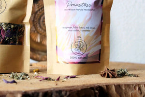 Priestess Tea: Lotus, Mugwort, Anise, Turmeric Chakra Blend - Magical Tea - Magical Tea - infusion.organic