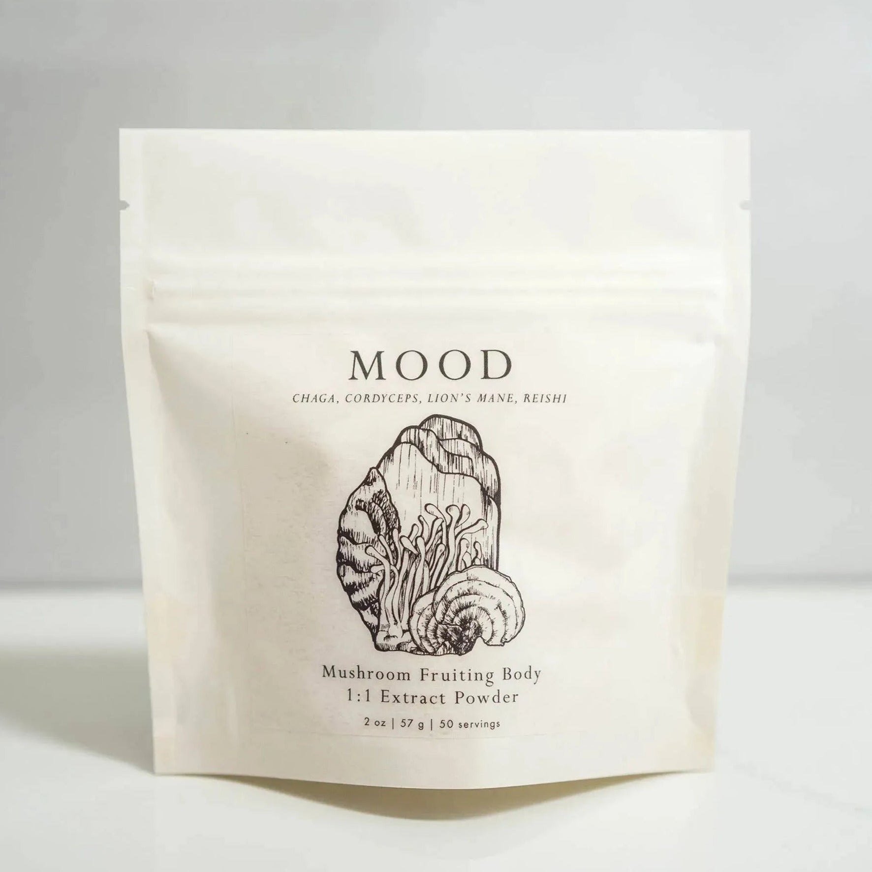 MOOD Mushroom Powder Supplement Plantae & Fungi Tisan - infusion.organic