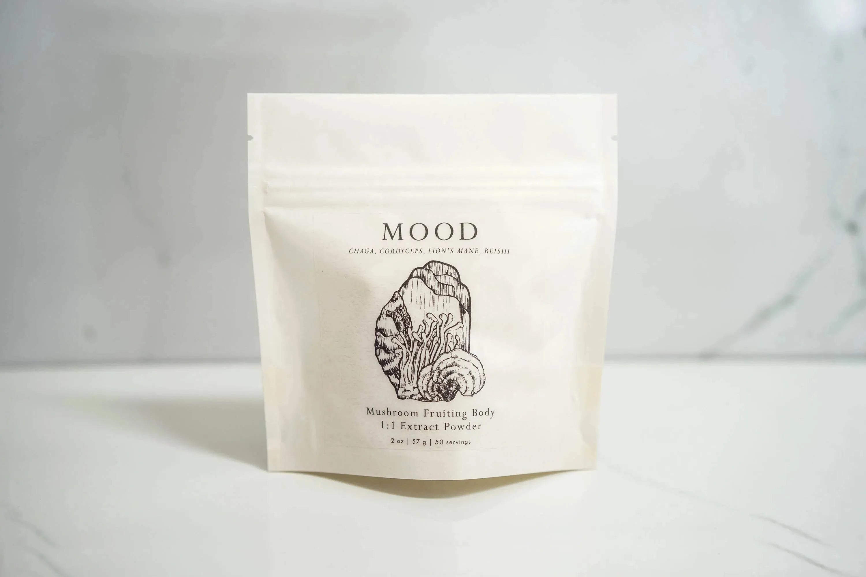 MOOD Mushroom Powder Supplement Plantae & Fungi Tisan - infusion.organic