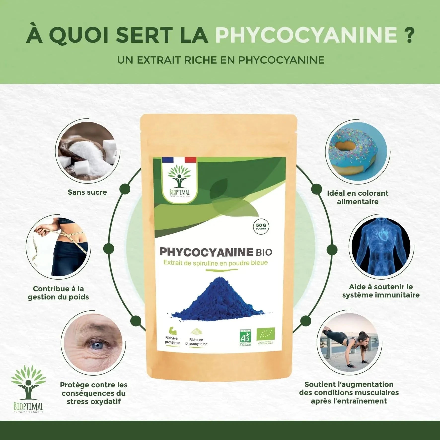Phycocyanin - Blue Spirulina Extract Powder - Supplements - SupplementsMinerals - infusion.organic