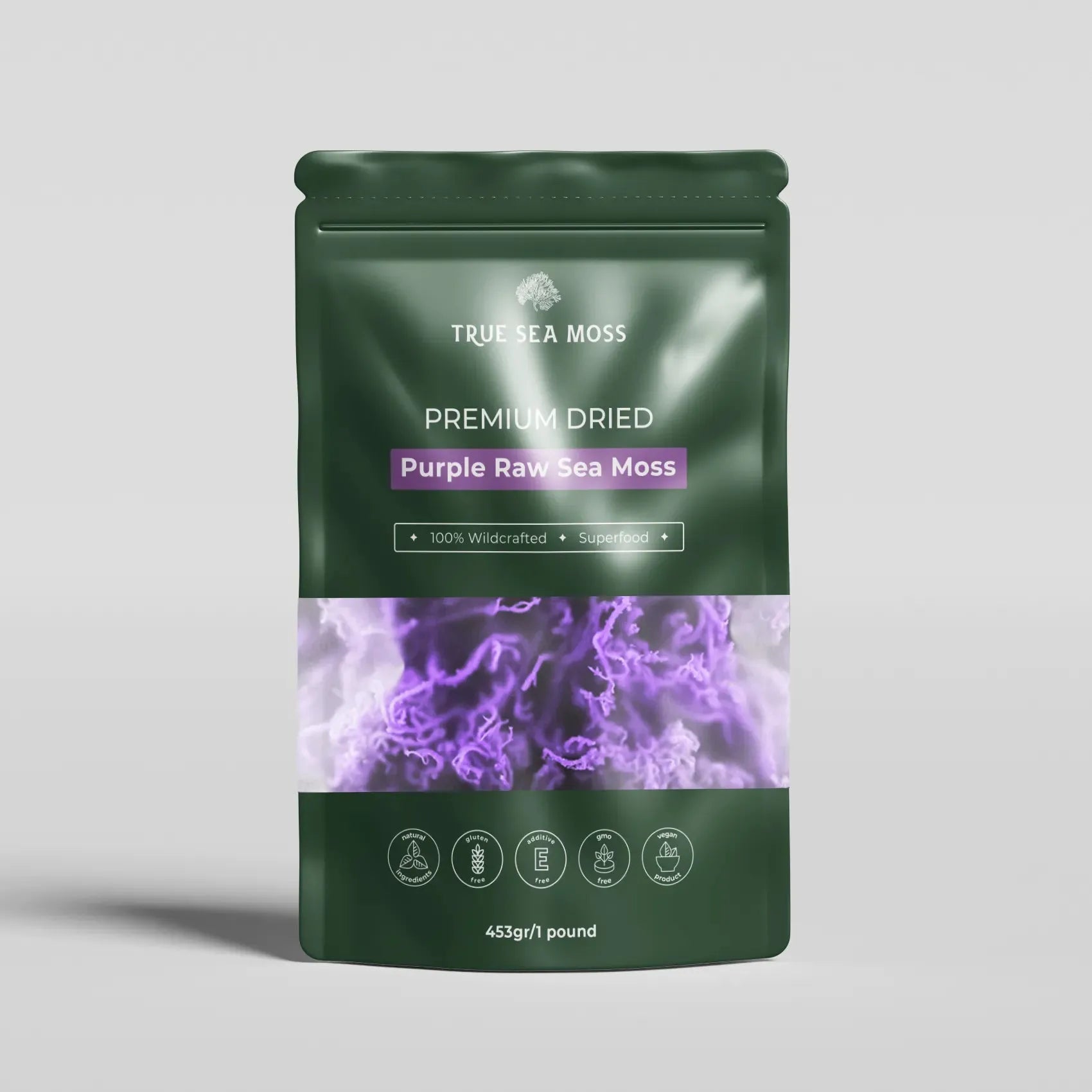 PURPLE DRIED SEA MOSS 1LB Supplement TrueSeaMoss Tisan - infusion.organic