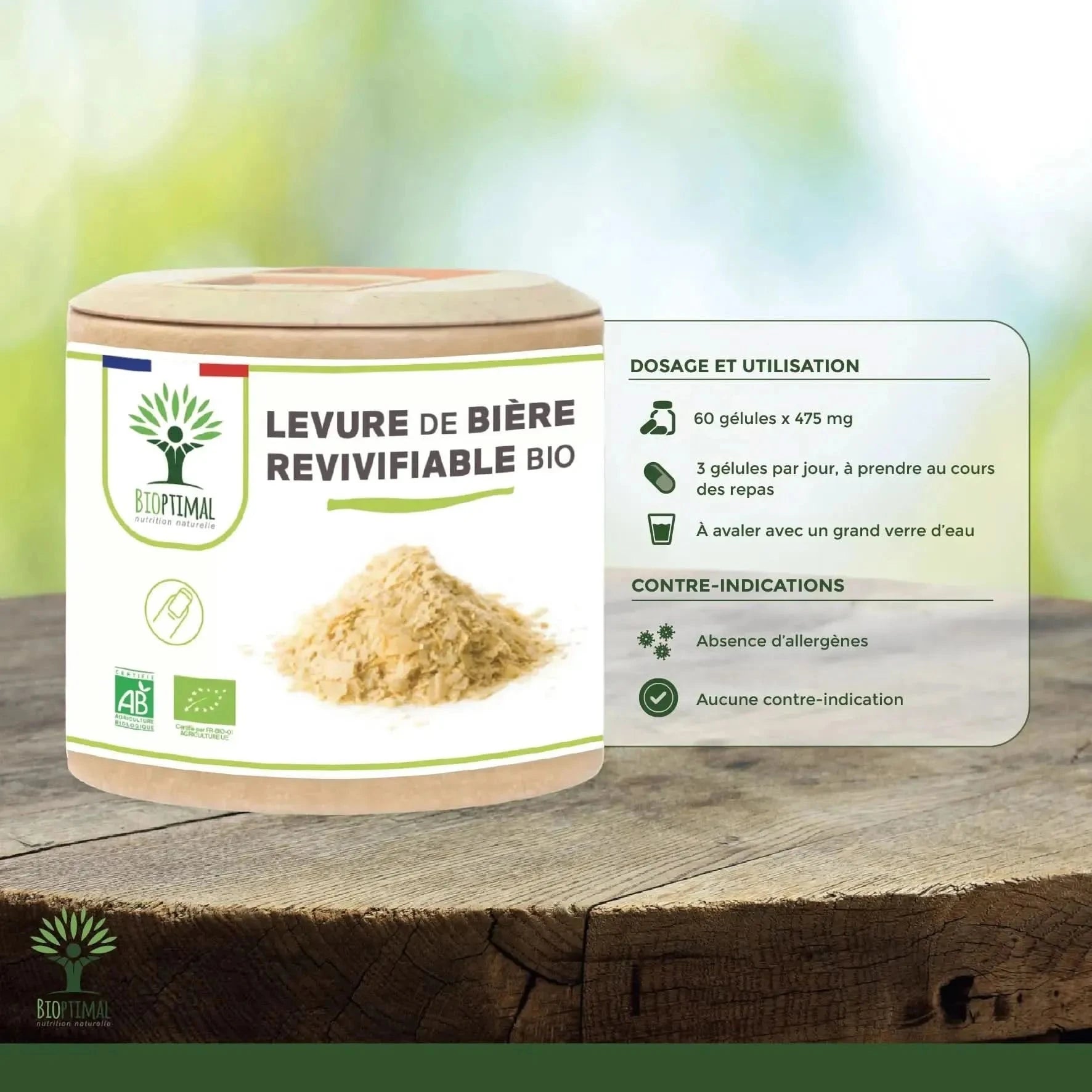 Revivifiable Brewer's Yeast - capsules - Supplements - Minerals, Supplements - infusion.organic