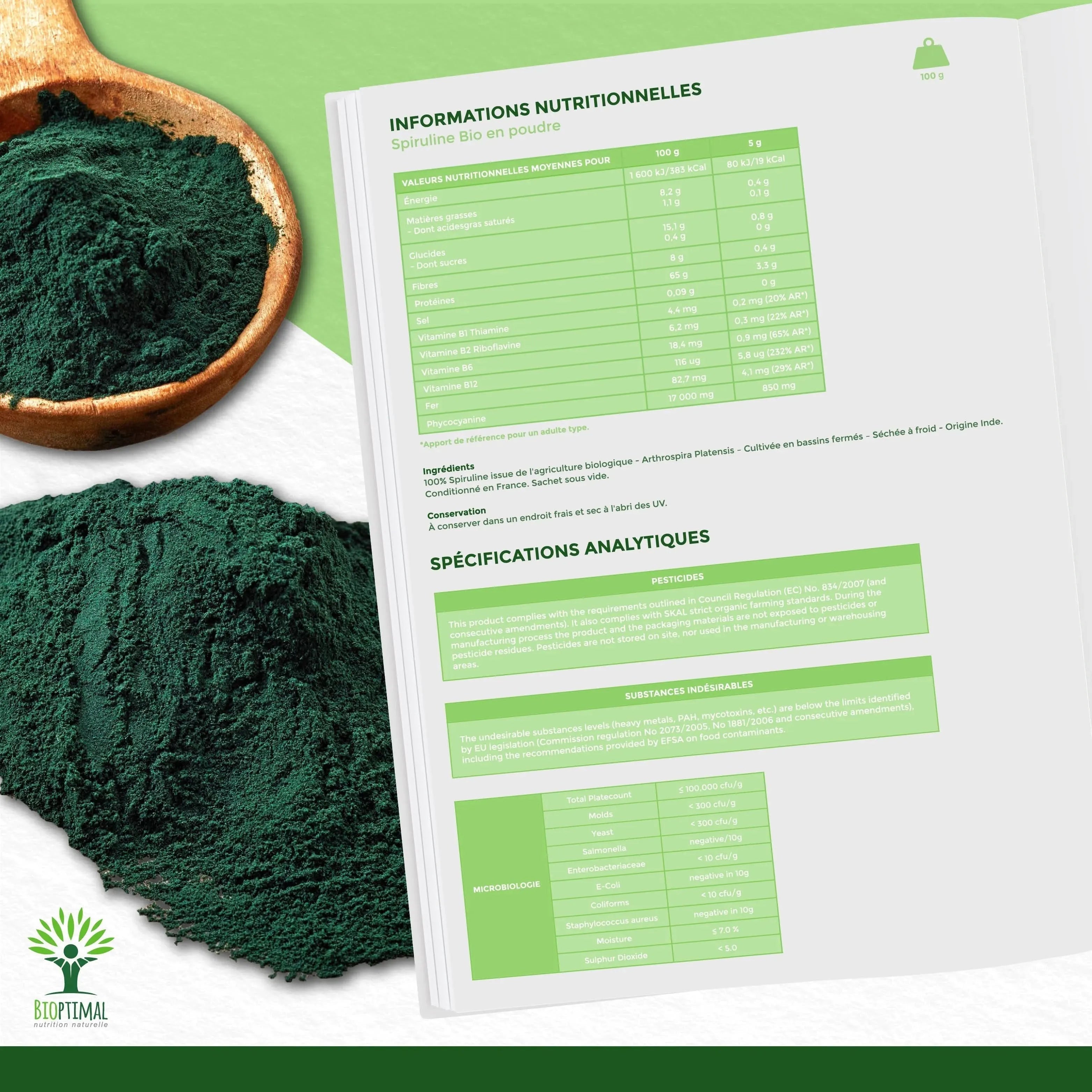Spirulina Powder - Supplements - Supplements - infusion.organic