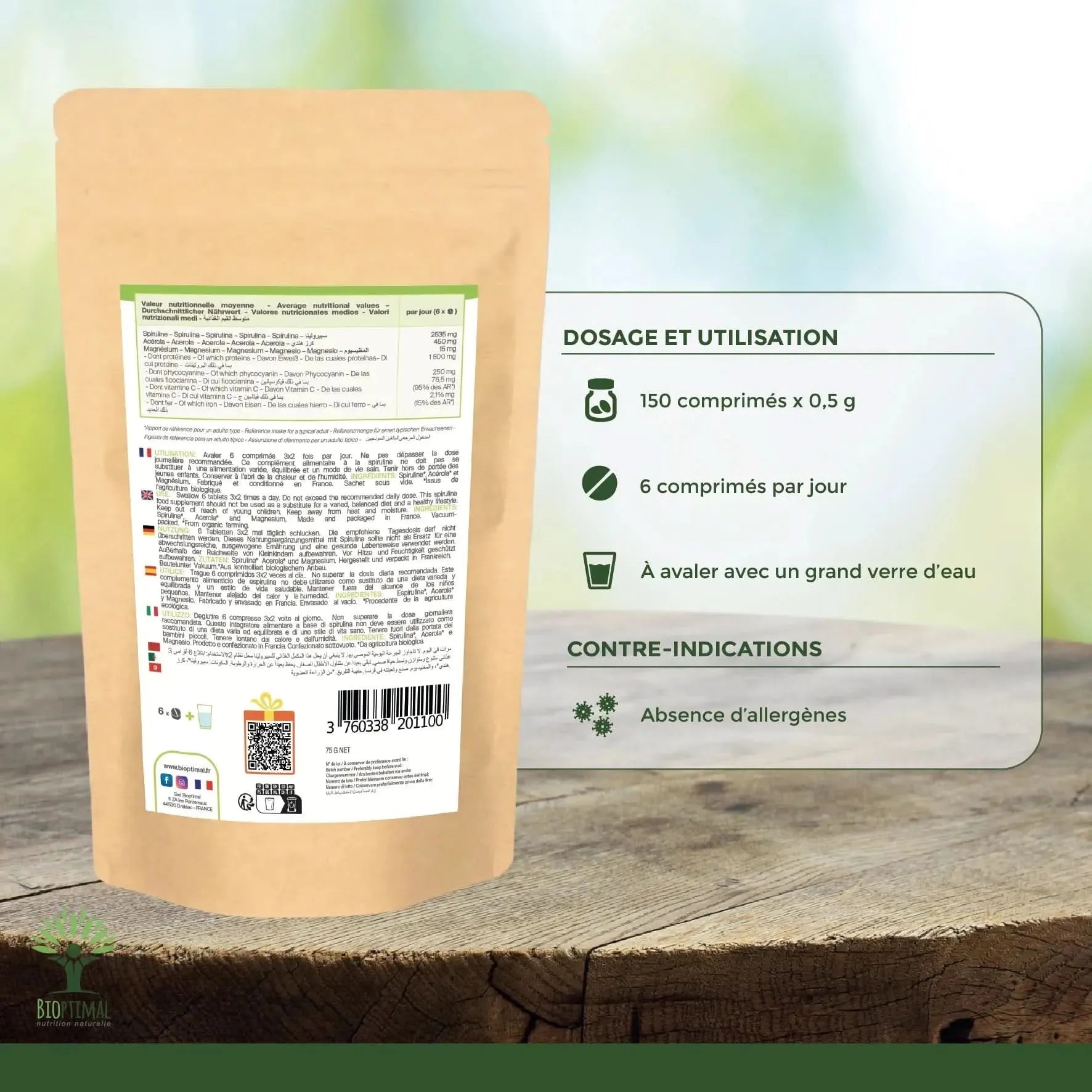 Spirulina & Vitamin C Tablets - Supplements - Minerals, Supplements - infusion.organic