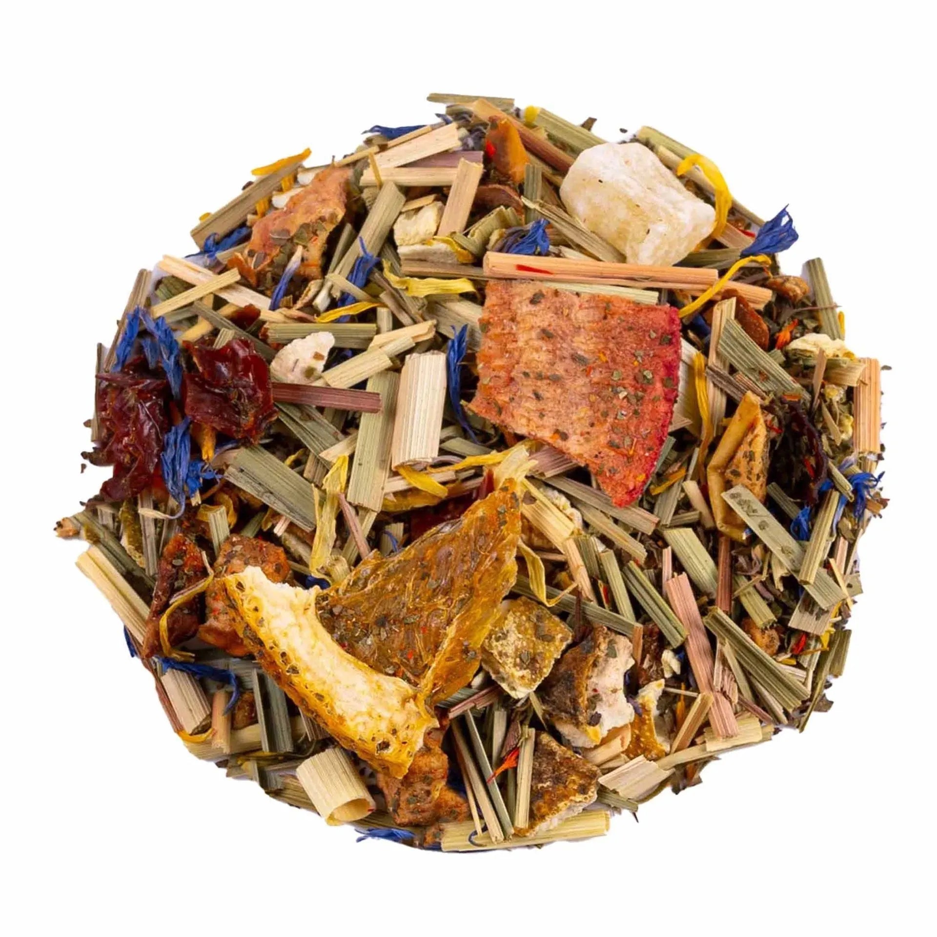 Strawberry - Orange Pieces Herbal Tea Infuzion Tisan - infusion.organic