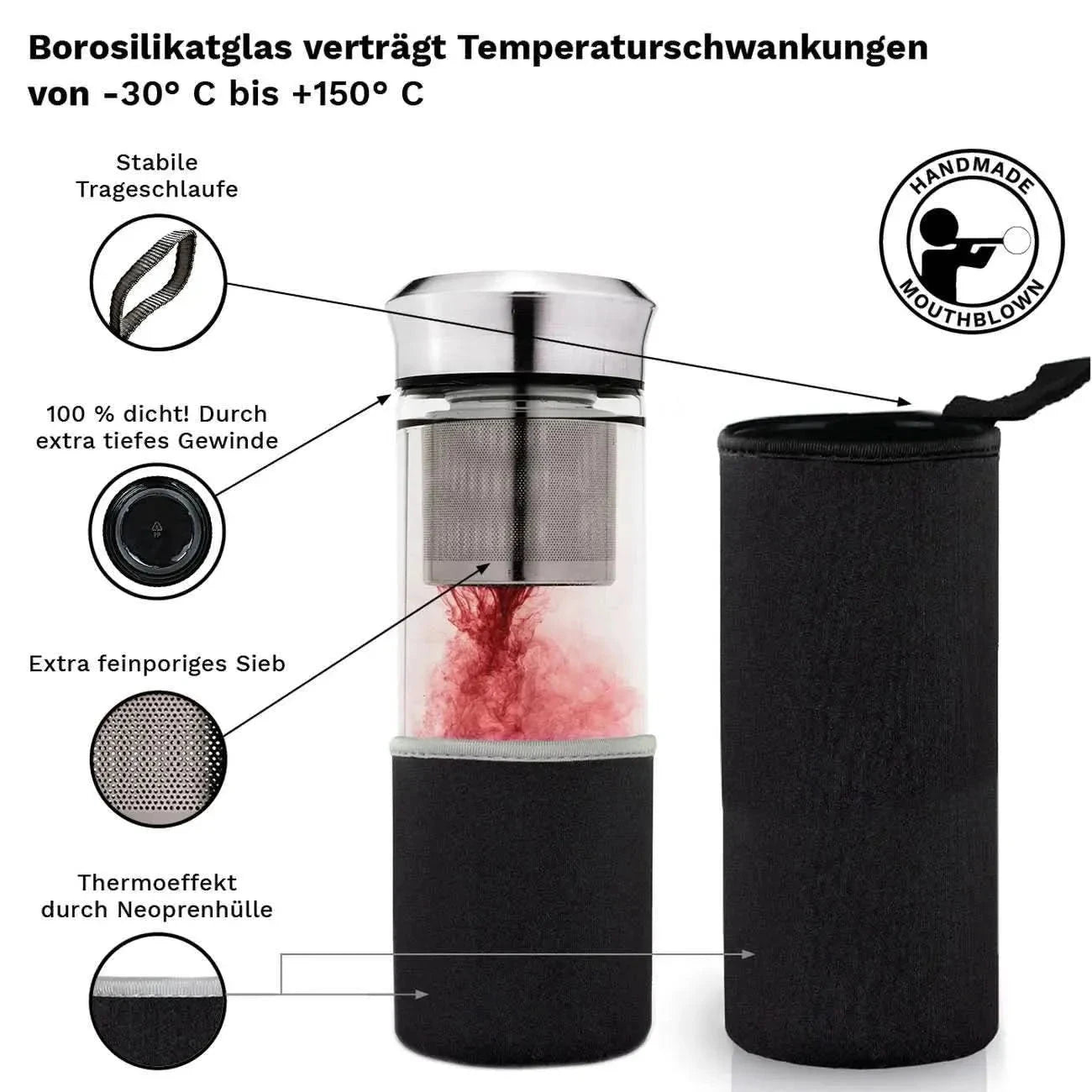 Teamaker 400ml. Neoprene case - Teapot, Accessories - Accessories, Teapot - infusion.organic